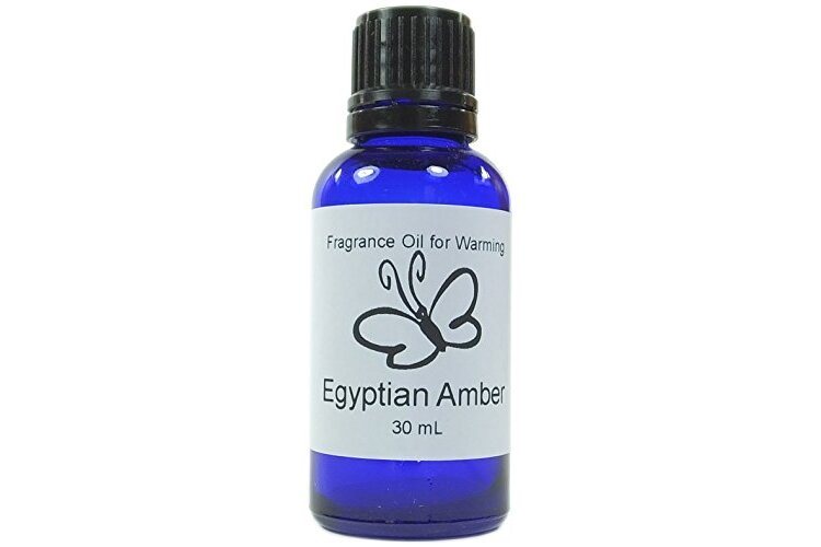 Candlecopia Egyptian Amber Concentrated Premium Fragrance Oil, Cobalt Blue Glass Bottle, Euro Style Dropper Cap